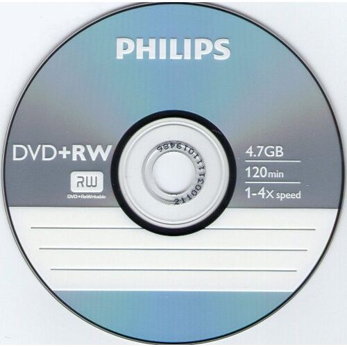 Philips - 10 x DVD+RW - 4.7 Go 4x