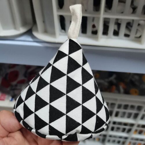Capuchon De Couverture De Pot Triangulaire, Dessin Animé, Animal, Coton, Pince D'isolation De Cuisine, Poignée, Cadeau De Noël, 1 Pièce