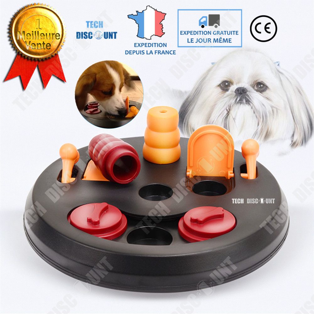 Distributeur De Friandises Interactif Pour Chien - Forme Canard, Stimulation Mentale, Ralentit La Prise Alimentaire, Dimensions 13x11x14cm