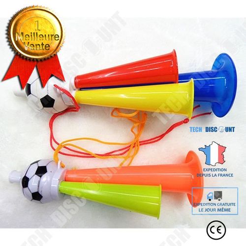 Lot De 2 Petite Trompette Football / Corne De Brume Sifflet De Supporters / Enfants Jeunes/ Encourager Joueurs Au Stade/Sifflet