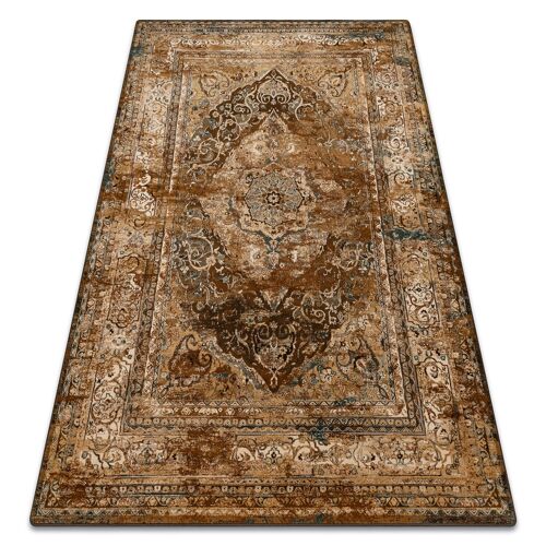 135x200 Cm Tapis En Laine Superior Nuri Cognac