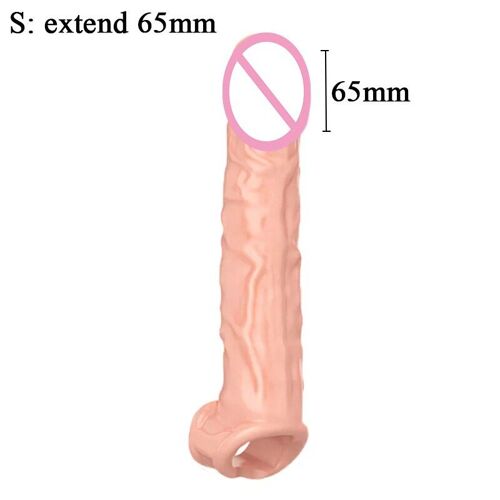 Chair-S - Mâle Agrandissement Pénis Extender Manchon Réutilisable Comdom Adulte Jouets Sexuels Pour Hommes Retarder L'éjaculation Dick Lock Sperme Anneau Sex Shop