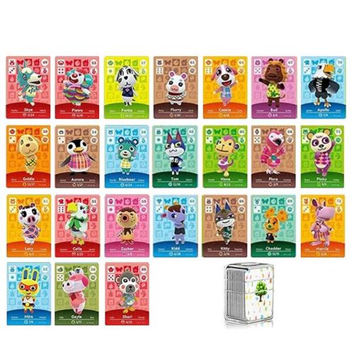 Lot 24 Mini Cartes NFC de 49 à 72 pour Amiibo Animal Crossing New Horizon Compatible Nintendo Switch Switch Lite Wii U New 3DS