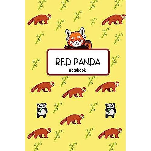Red Panda Notebook: Composition Bamboo Panda Bears | College Ruled Notebooks 6 X 9 Inches | For Gift Journal School | Occasion For Friends