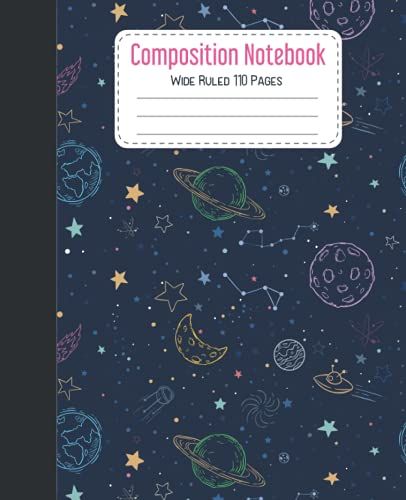 Composition Notebook: Pretty Wide Ruled Paper Notebook Journal | Blank Wide Lined Workbook For Girls Boys Kids Teens Students, Perfect Composition ... Budget Tracking, Planning, Journaling, Notes