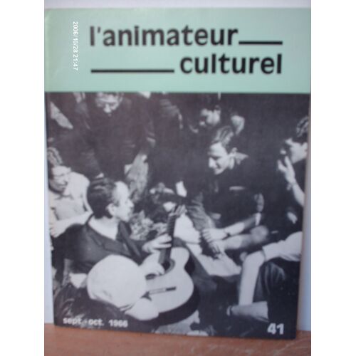 L ' Animateur  Culturel  //  N°  41   Sept   Et   Oct   1966