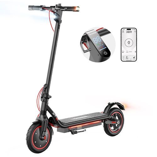 Iscooter W7 Trottinette Électrique, Moteur 350 W, Batterie 42 V 7,8 Ah, Pneu Gonflable 8,5 Pouces, Vitesse Maximale 35 Km/H, Autonomie 30 Km, Frein À Disque