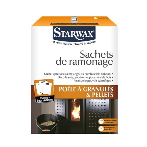 SACHET DE RAMONAGE POÊLES À PELLETS - GRANULÉS