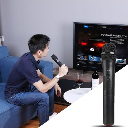 Micro portable professionnel de karaoké V10, modèle de ramassage polaire cardioïde avec récepteur USB pour haut-parleur de karaoké