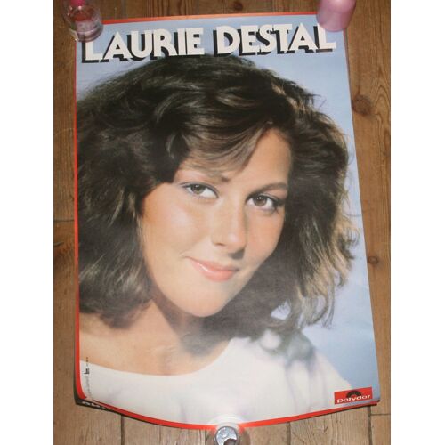 Rare Affiche 40x60cm Chanteuse Francaise Laurie Destal Disques Polydor