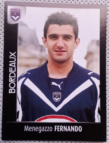 Foot 2008 - Championnat De France De L1 Et L2 - Bordeaux N°44 Menegazzo Fernando - Image, Sticker, Autocollant, Vignette Panini