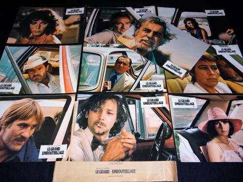 Le Grand Embouteillage (L Ingorgo - Una Storia Impossibile): Jeu De 10 Photos D'exploitation Cinématographique - Format 20x28 Cm - De Luigi Comencini Avec Alberto Sordi, Dewaere, Girardot - 1979