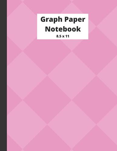 Graph Paper Notebook 8.5 X 11: Pink Square Pattern Graph Paper Notebook