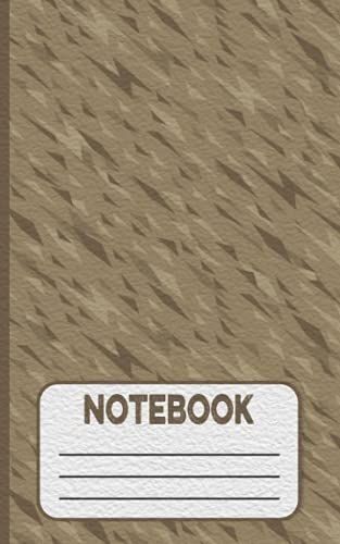 Notebook: Abstract Beige Pattern Mini Camo Notebook Cover Art For School, Office, Dairy, Notes, Work, College Or Gifts