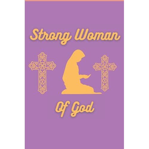 Strong Woman Of God: Purple And Gold Edition Retro Note Tablet