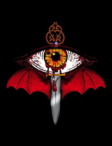 Bloody Eye Flying Notebook: Black Notebook ,Flying Eye Gift For Bloody Eyes Lovers/Notebook College Ruled/Notebook Journal For Writing