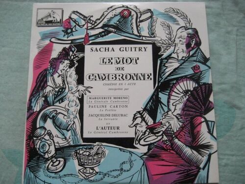 Théâtre - Le Mot De Cambronne, Comédie En 1 Acte  De Sacha Guitry 