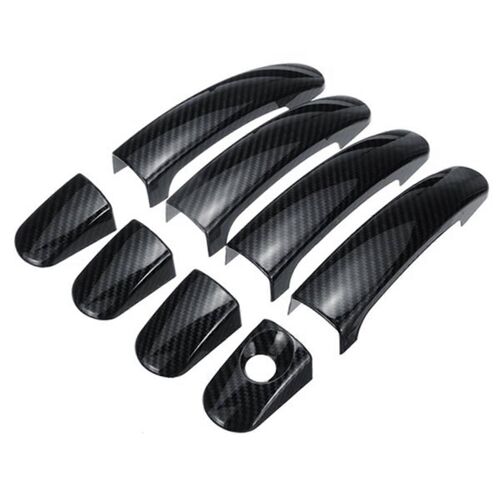 8pcs Voiture En Fibre De Carbone Poignée De Porte Couvre Portes Extérieures Poignée Couverture Pour Focus Escape Kuga- 2013-20