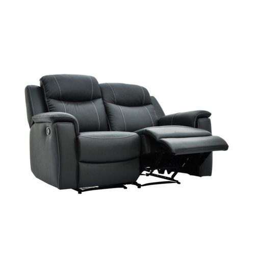 Canapé 2 Places Relax Evasion En Cuir - Gris