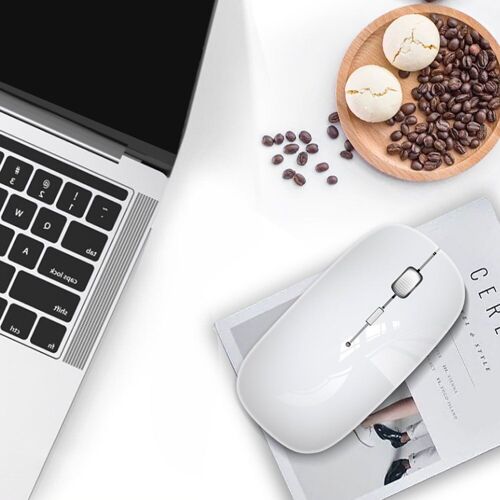 Souris optique sans fil, 1600 DPI, 2.4 ghz, avec récepteur USB, Design ergonomique très fin, pour PC, ordinateur portable et Notebook