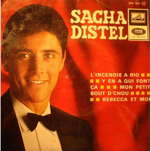 Sacha Distel L'incendie A Rio/Mon Petit Bout D'chou/Rebecca Et Moi Ep 7"" 1966 Vg++