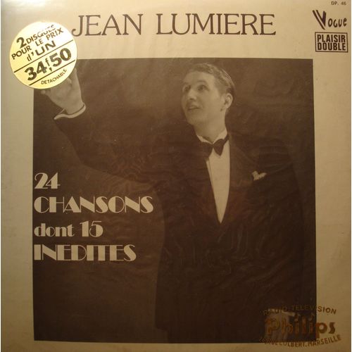 Jean Lumiere 24 Chansons Dont 15 Inédites 2lp's 1975 Vogue Ex++
