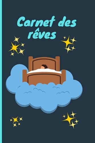 Carnet Des Rêves: Carnet Ligné Noir Et Bleu