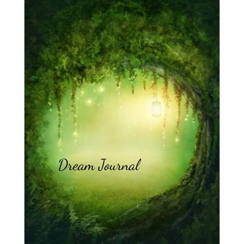 Dream Journal: Large 8x10 Green Fairy Tree