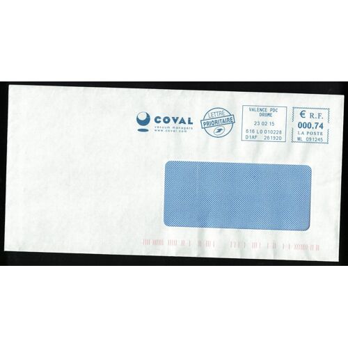 France Ema Postmark Coval Vacuum Managers 26120 Montélier