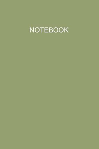 Green Notebook: Minimalist Notebook, 6x9, 100 Pages