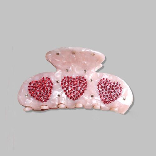 Pince À Cheveux En Acétate Strass, Pince À Cheveux Vintage Colorée, Queue De Cheval, Épingle À Cheveux Scintillante, Accessoires Pour Cheveux, Crabe À Géométrie 