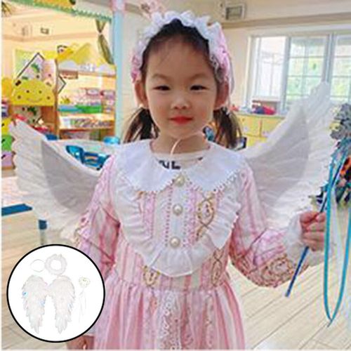 Aile De Plumes De Fée D'ange Pour Enfants, Accessoire De Costume De Fête D'halloween Cosplay