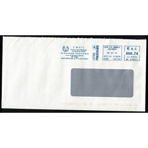 France Ema Empreinte Postmark Cmaic Santé Au Travail 14 Herouville St Clair