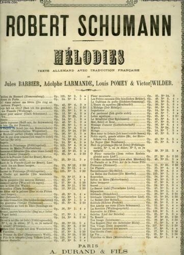 Au Loin / In Der Fremde - Pour Piano Et Chant Avec Paroles Francaises Et Allemandes - Op.39 N°1.