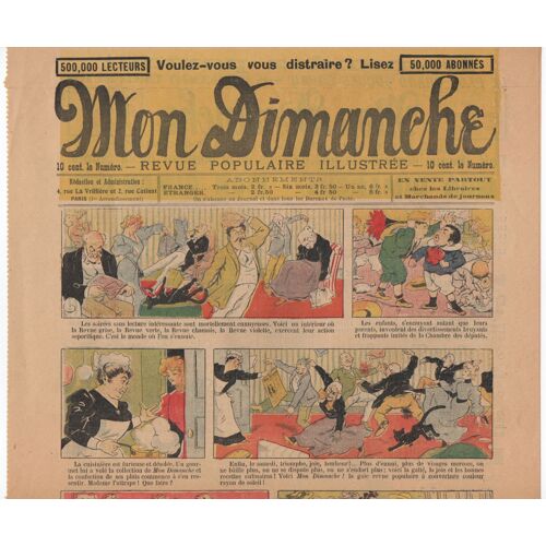 Affichette Publicitaire - Mon Dimanche