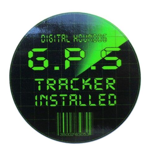 Autocollant De Traqueur Gps De Voiture, Étiquette De Sécurité De Voiture, Accessoires De Fenêtre De Voiture, En Pvc 13cm * 13cm, Écran Solaire Étanche, Offre Spéciale