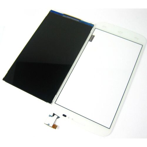 Lcd Display Écran With Tactile  Digitizer For Alcatel Pop C7 Blanc