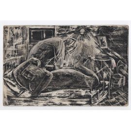 Dessin Gravé Original - Technique Carte À Gratter