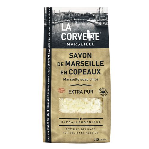 Copeaux de Savon de Marseille La Corvette Savonnerie du midi extra pur 750g