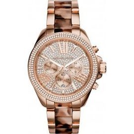 Montre Femme Michael Kors Mk6159 Or Rose Cadran Et Lunette Strassés