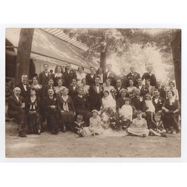 Photo Ancienne Mariage -André Et Odette Rétat À Romainville