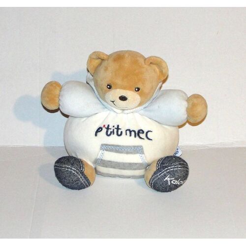 Doudou Ours Boule Kaloo P'tit Mec Peluche Ours 16 Cm