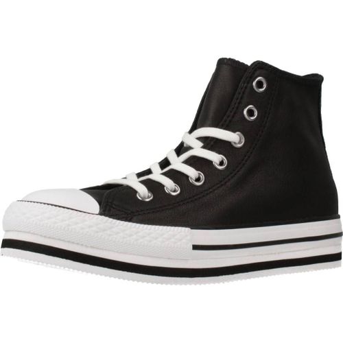 Converse Leather Chuck Taylor All Star Compensée Pour Enfant Plusgé 666391c Noir