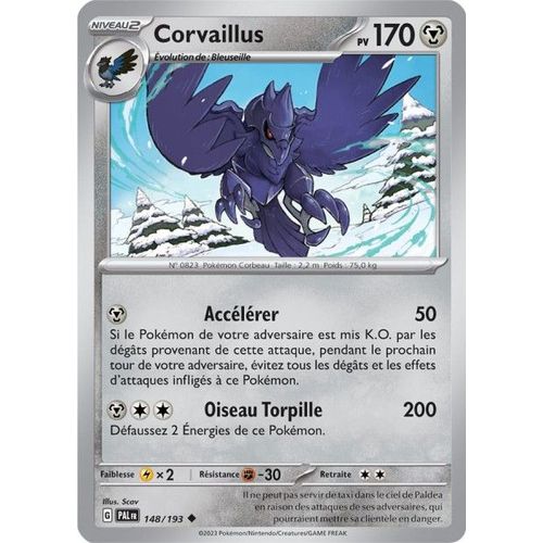 Carte Pokémon - Corvaillus - 148/193 - Ev2 Evolutions À Paldea