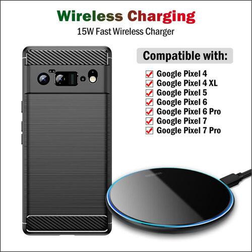 Pour Pixel 6 - Chargeur Sans Fil Rapide Qi 15w Pour Téléphone Google Pixel 7 6 Pro 5 4 Xl 4xl, Coussin De Charge Sans Fil, Étui Cadeau Léger Respirant En Acrylique