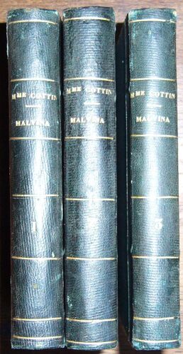 Uvres Complètes De Mme Cottin : " Malvina"  3 Volumes / Complet