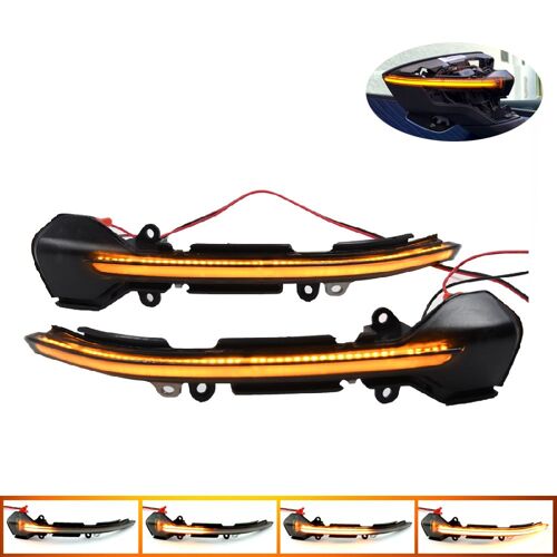 Yellow Arona 2017 Up Clignotant Dynamique Avec Rétroviseur Led, Clignotant Pour Seat Leon Iii Mk3 5f St Fr Cupra Ibiza Mk5 V Kj1 Arona Kj7 17-18 "Nipseyteko"