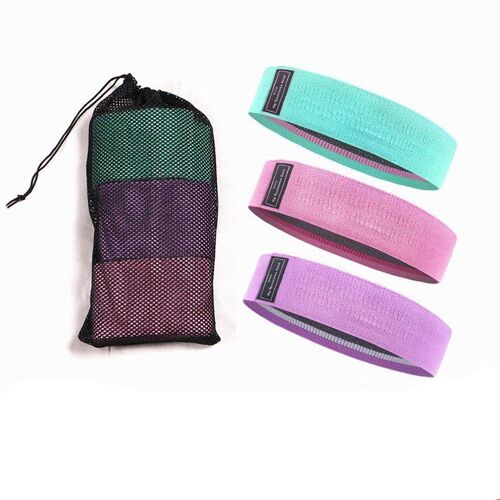 Couleur Set A 3 Bandes De Résidence En Caoutchouc Extensible, Mini Bandes Élastiques De Fitness Pour L'entrraînement Physique