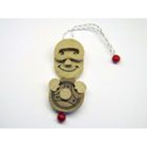 Kinder (En Bois) - Série : Holzanhänger (2000) - K01 N. 120 / K01n120 : Le Conducteur D'automobile / Figurine " Articulée " (Autofahrer)