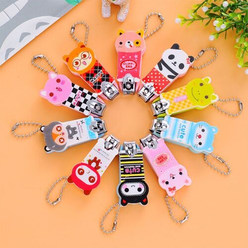 Mini Coupe-Ongles Créatif Pour Pédicure Et Manucure, Coupe-Ongle En Plastique En Forme D'animal De Dessin Animé, Poignée Confortable Avec Porte-Clés 